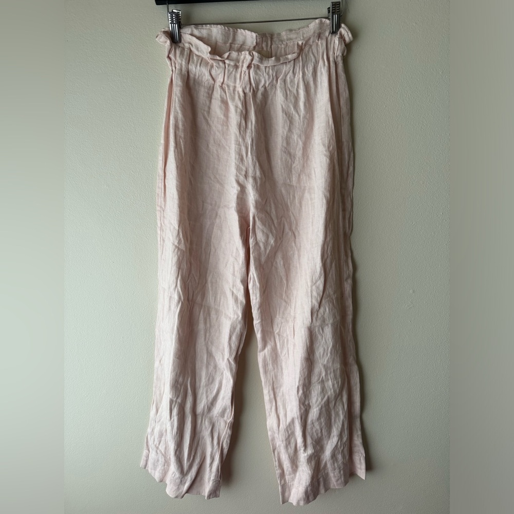 100% Linen trousers straight/wide leg - Morning View
